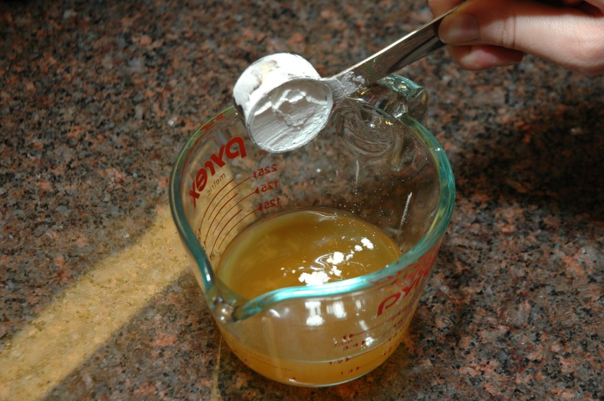 Whisk Corn Starch and Stock