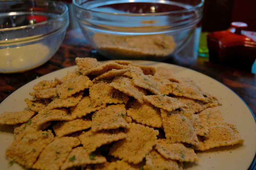 Toasted Ravioli with Marinara Dipping Sauce