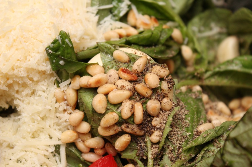 Shrimp and Pesto Crostinis