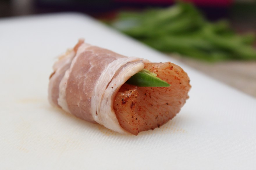 Spicy Bacon Wrapped Chicken Bites