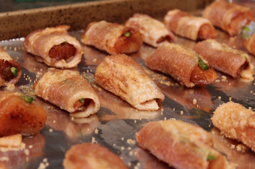 Spicy Bacon Wrapped Chicken Bites