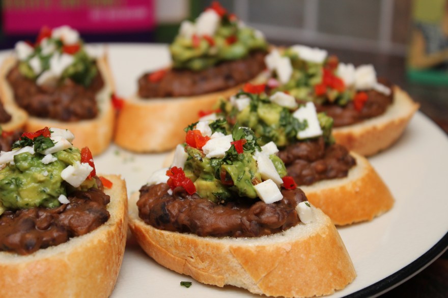 Black Bean Bruschetta