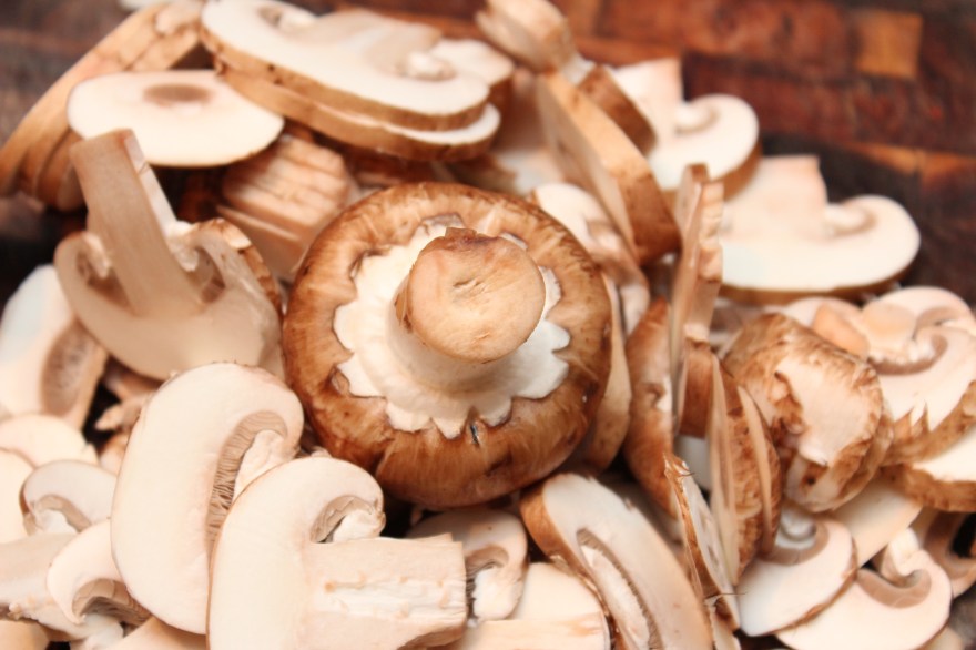 Cheese Crusted Spinach & Mushroom Quesadillas